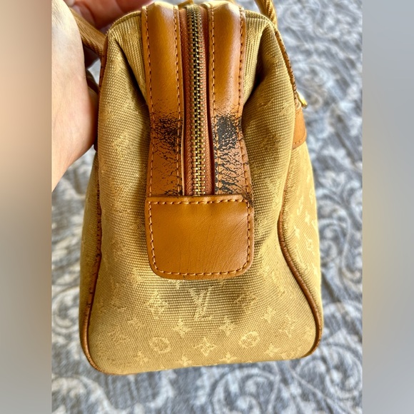 Louis Vuitton Mini Lin Yellow Denim Josephine Purse WITH Matching Wallet - Picture 7 of 17